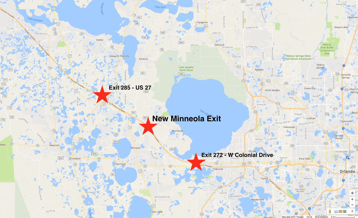 Nearby Clermont, Minneola's new HWY Exit Affecting Residents & Real Estate